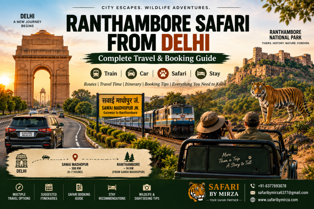 Ranthambore Safari from Delhi by train and car travel guide